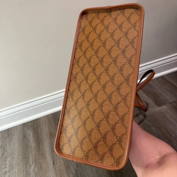 MCM Lauretos Monogram Canvas Medium Shopper Tote in Cognac - Picture 5 of 16